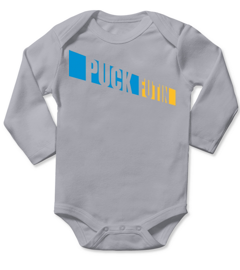 puck futin logo design Long Sleeve Baby One-Piece