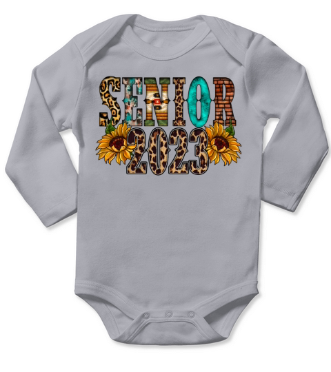 Senior 2023 Long Sleeve Baby One-Piece
