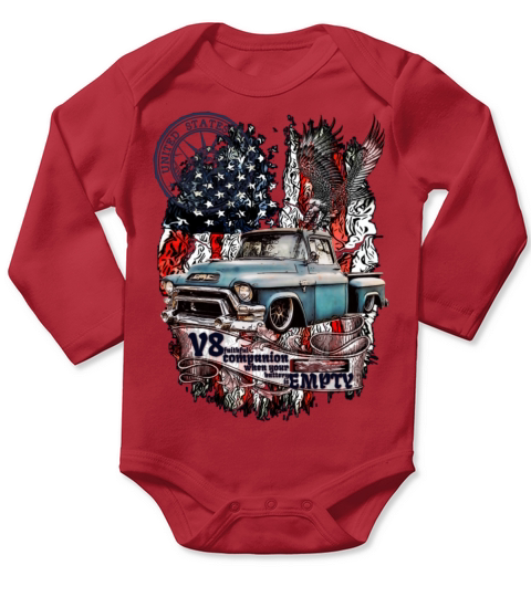 V8 Legendary Pickup GMC 100 American Eagle Long Sleeve Baby One-Piece