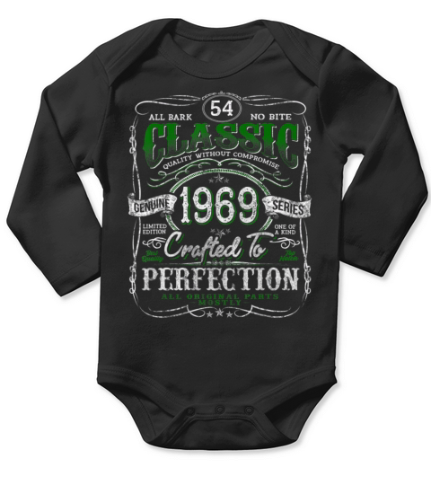 Vintage 1969 Limited Edition 54 Year old 54th Long Sleeve Baby One-Piece