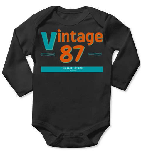 Vintage 1987 Long Sleeve Baby One-Piece