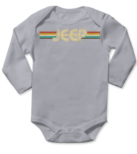 Vintage Jeeps Retro 70S Sunset Off Road Men Women Long Sleeve Baby One-Piece