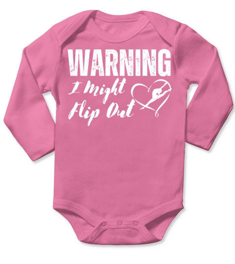 Warning I Might Flip Out Long Sleeve Baby One-Piece