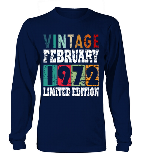 1972 February vintage Long sleeved Unisex