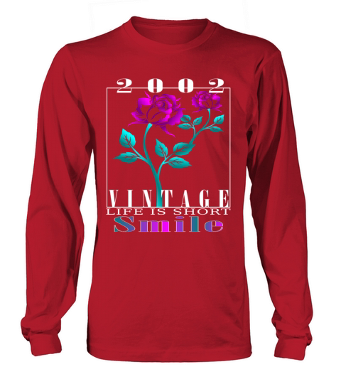 2002 Born Vintage Rose Gift Long sleeved Unisex