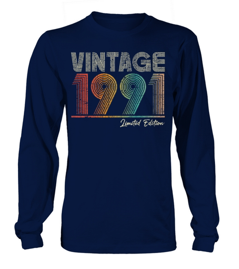 32 Years Old Vintage 1991 32nd Birthday Gifts Long sleeved Unisex