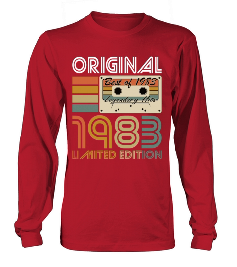 40th birthday vintage 1983 original 1983 Long sleeved Unisex