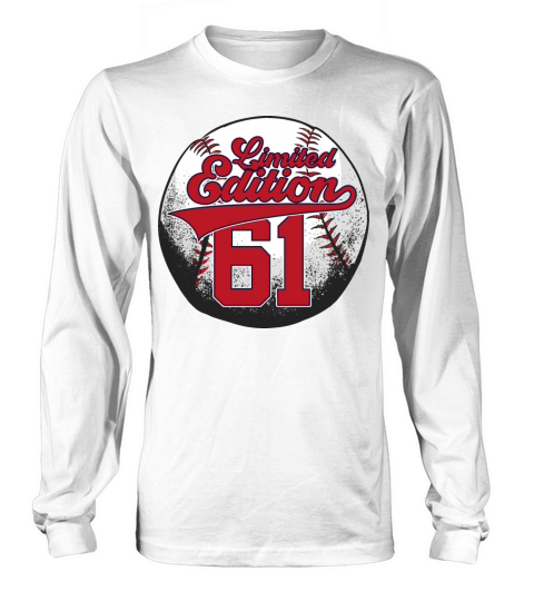 60th BIRTHDAY BASEBALL LIMITED EDITION 1961 Long sleeved Unisex
