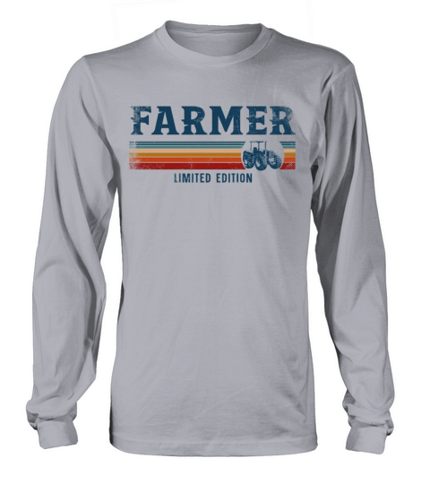 Farming Farmer Retro Vintage Long sleeved Unisex