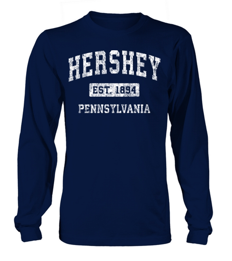 Hershey Pennsylvania Pa Vintage Established Sports Long sleeved Unisex