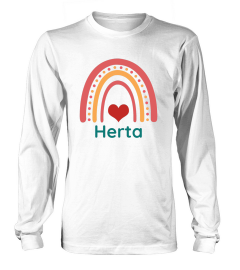 Herta Vintage Boho Rainbow Long sleeved Unisex