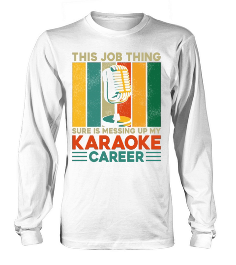 Karaoke Singer Retro Vintage This Long sleeved Unisex