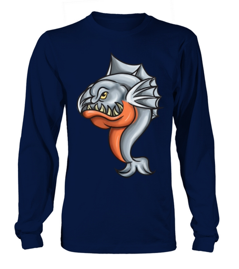 Retro Dabbing Piranha Long sleeved Unisex