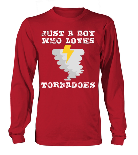 Tornado Tee For Boys Kids Hurricane Weather Chaser Long sleeved Unisex