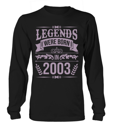 Vintage 2003 20th Birthday Gifts Men Women Long sleeved Unisex