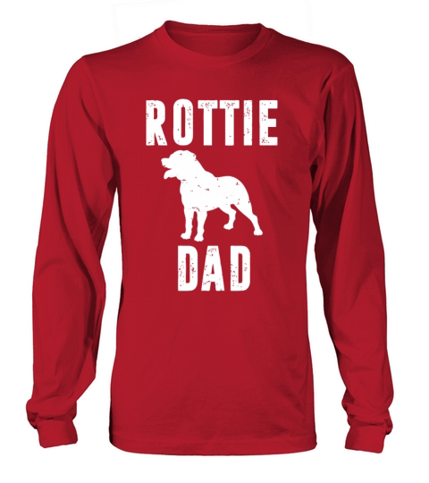 Vintage Rottweiler Dad Gift Rott Dog Daddy Rottier Long sleeved Unisex