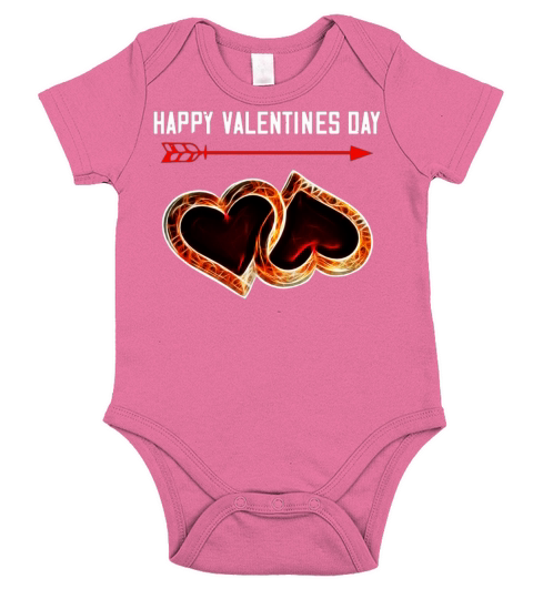 14 feb happy valentines day Short Sleeve Baby One-Piece