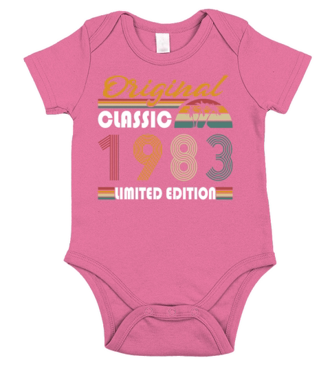 40th birthday original classic 1983 Short Sleeve Baby One-Piece
