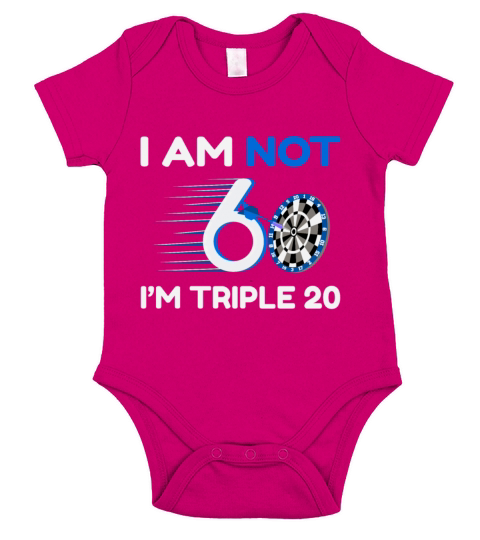 60th Birthday Darts Short Sleeve Baby One-Piece