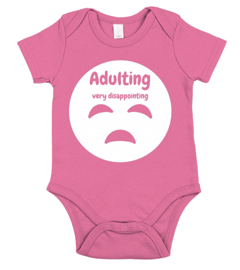 Adulting very disappointing Short Sleeve Baby One-Piece