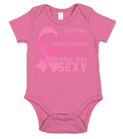 Cancer Fighter Inspirational Quote Men Women Chemo Short Sleeve Baby One-Piece