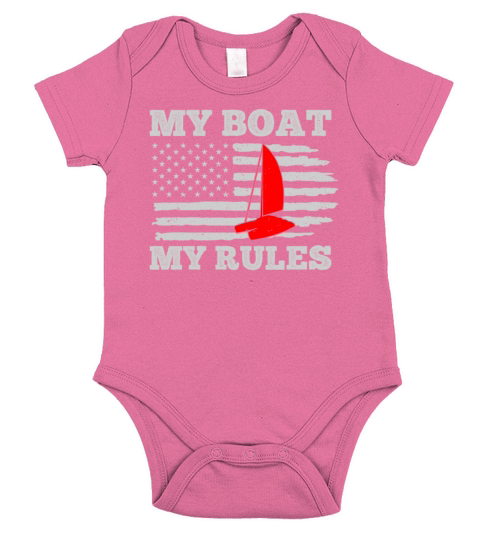 Catamaran Sailor My Boat My Rules Short Sleeve Baby One-Piece