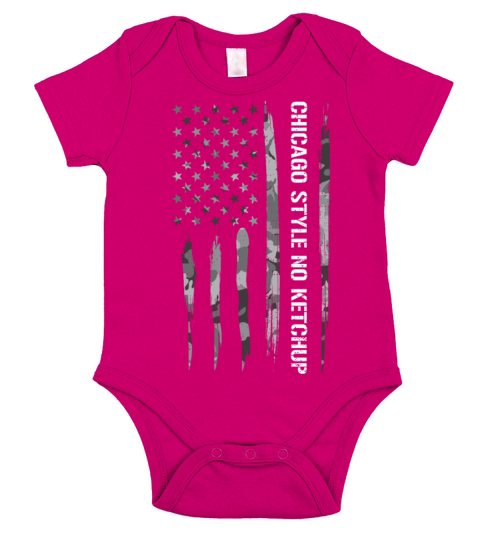 Chicago Style No Ketchup Short Sleeve Baby One-Piece