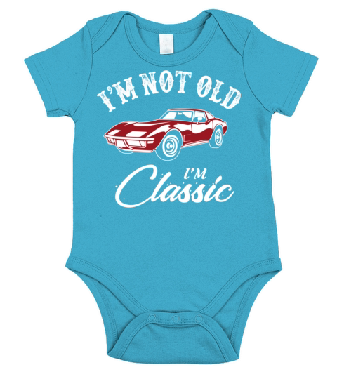 Classic Corvette Short Sleeve Baby One-Piece