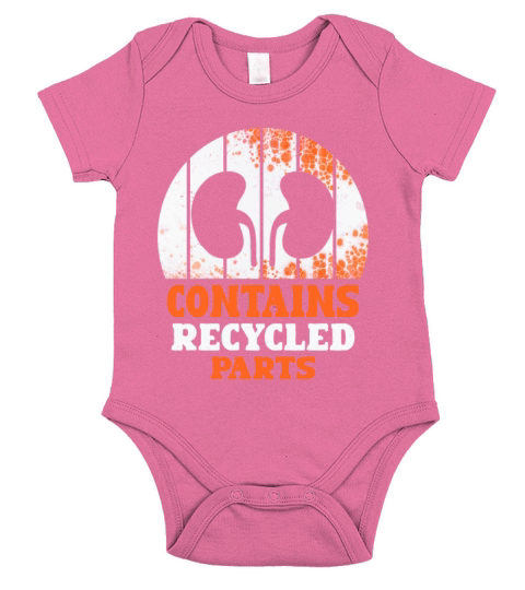 Contains Recycled Parts - Kidney Disease Short Sleeve Baby One-Piece