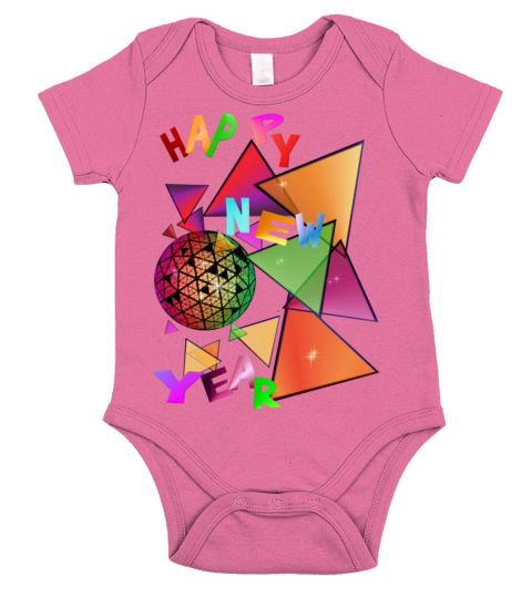 Exploding New Years Ball Short Sleeve Baby One-Piece