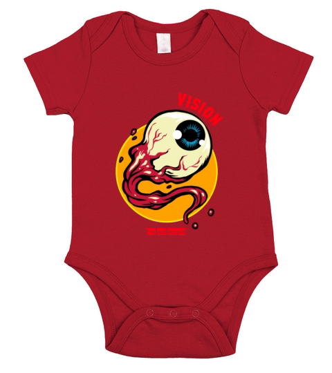 Eyeballs cartoon animations fashion trendy Short Sleeve Baby One-Piece