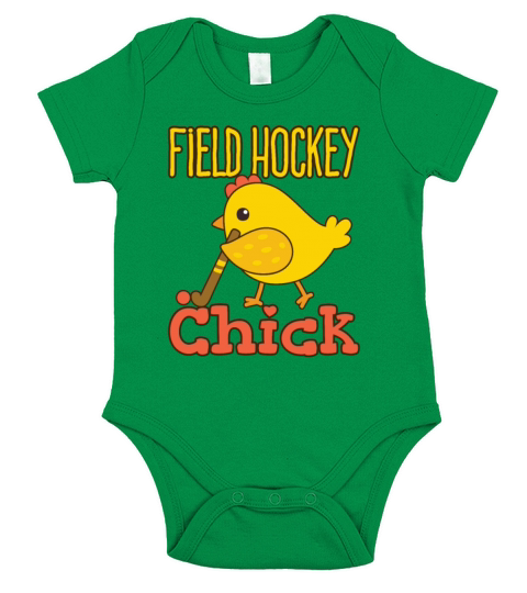 Field Hockey Chick Short Sleeve Baby One-Piece