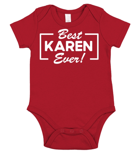 Funny Quote Best-Karen ever Karens Joke Short Sleeve Baby One-Piece