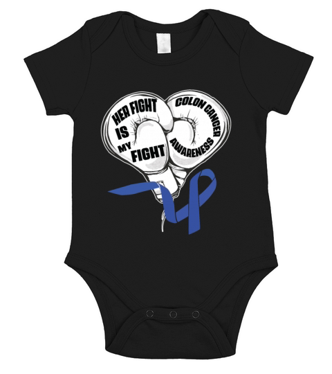 I Wear Blue Colon Cancer Awareness Survivor Short Sleeve Baby One-Piece