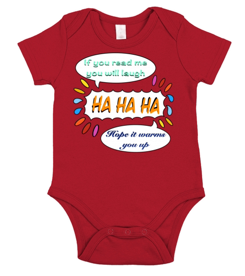 If you read me you will laugh Short Sleeve Baby One-Piece