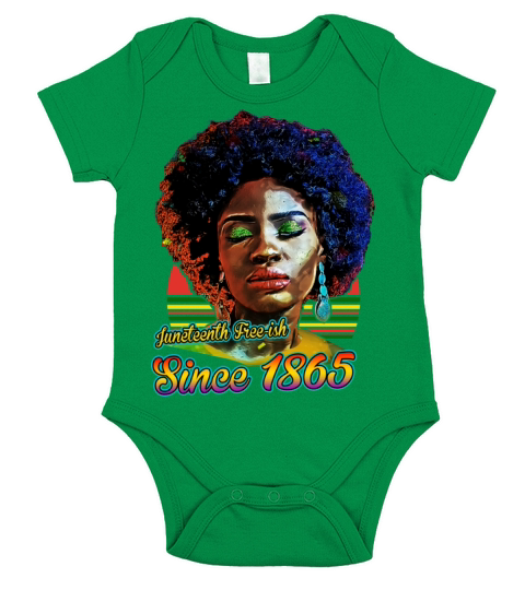 Juneteenth Free-ish Since 1865 Short Sleeve Baby One-Piece
