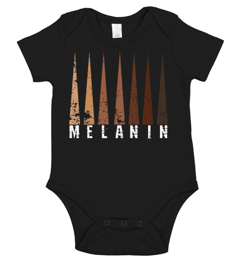Melanin Colors Pride Black History Month Short Sleeve Baby One-Piece