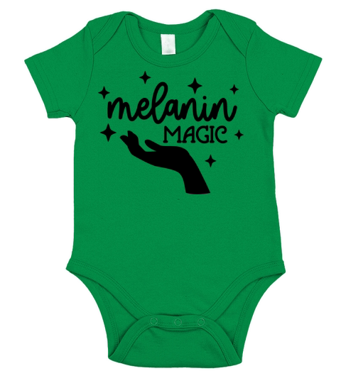 melanin magic Short Sleeve Baby One-Piece