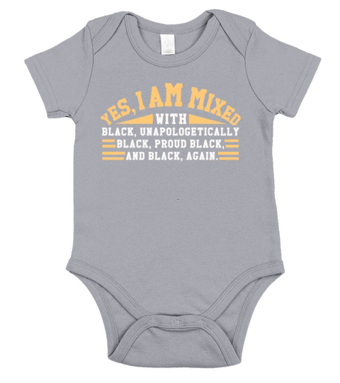Mix Black Unapologetic Pride Black History Month Short Sleeve Baby One-Piece