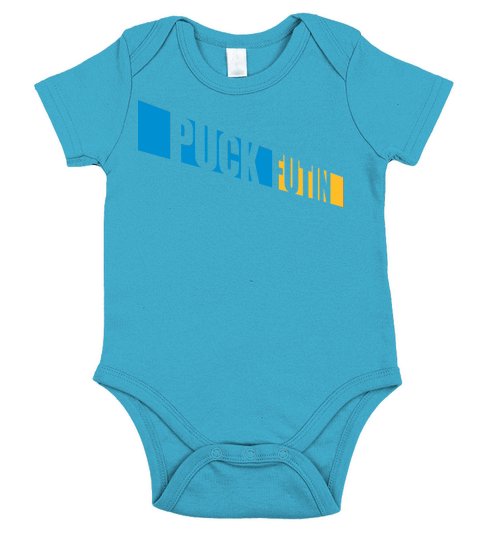 puck futin logo design Short Sleeve Baby One-Piece
