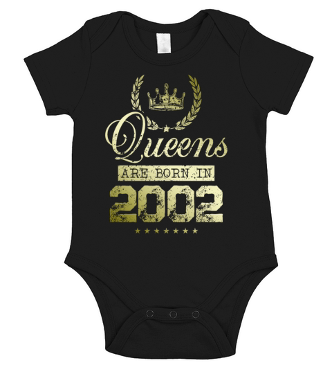 Queens born in 2002 Short Sleeve Baby One-Piece