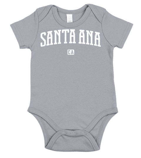 Santa Ana California Vintage Short Sleeve Baby One-Piece