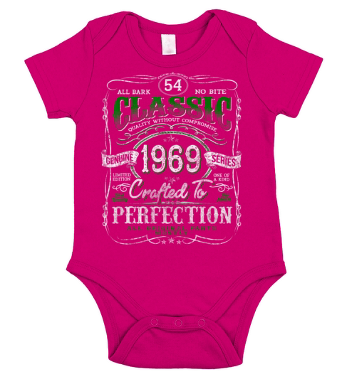 Vintage 1969 Limited Edition 54 Year old 54th Short Sleeve Baby One-Piece