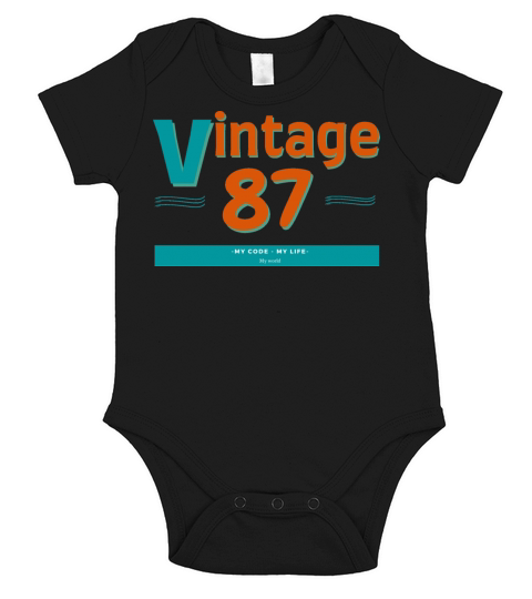 Vintage 1987 Short Sleeve Baby One-Piece