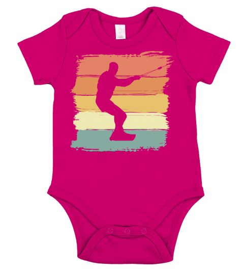 Wakeboard vintage retro wakeboard legend Short Sleeve Baby One-Piece