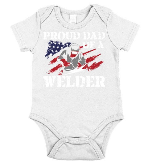 Welder Welding Dad Father Vintage Short Sleeve Baby One-Piece