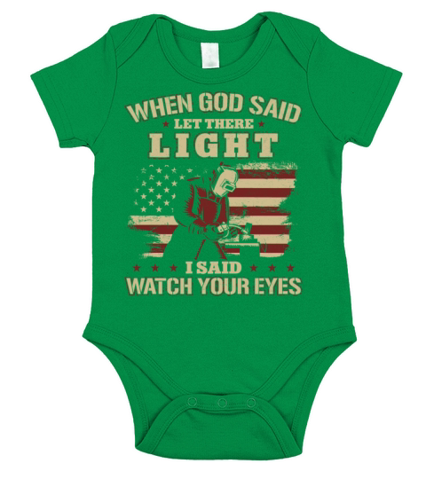 Welder Welding Vintage American Short Sleeve Baby One-Piece