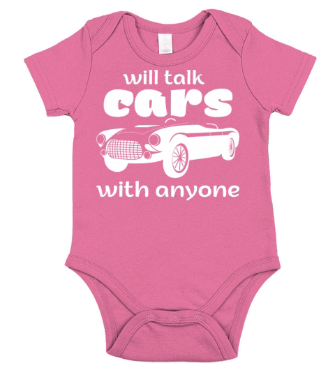 will talk cars with anyone automobile funny Short Sleeve Baby One-Piece