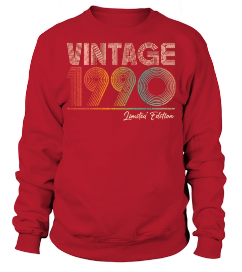 33 Years Old Vintage 1990 33rd Birthday Gifts Sweatshirt Unisex