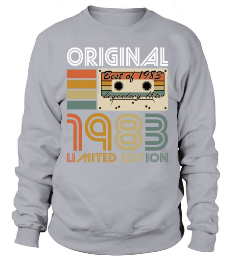 40th birthday vintage 1983 original 1983 Sweatshirt Unisex